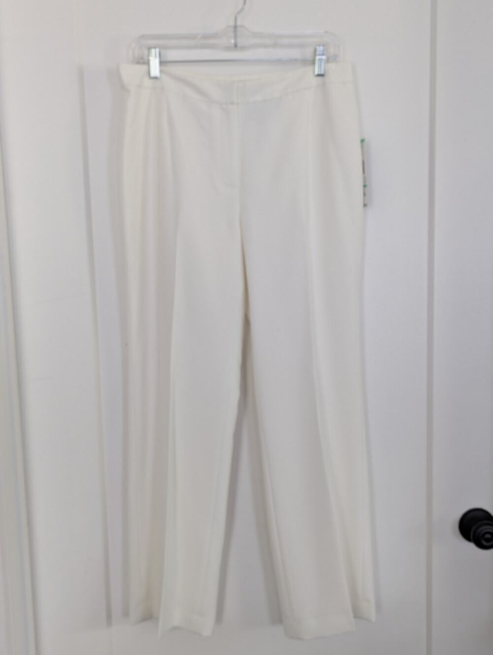 NWT Kasper Separates 8P Ivory Dress Pants Old Money Quiet Luxury